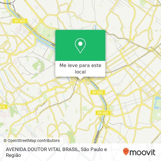 AVENIDA DOUTOR VITAL BRASIL mapa