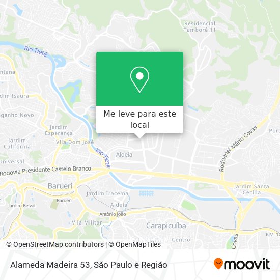 Alameda Madeira 53 mapa