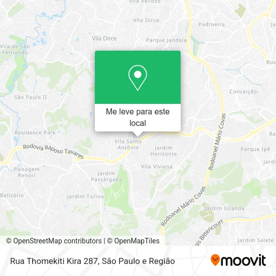 Rua Thomekiti Kira 287 mapa