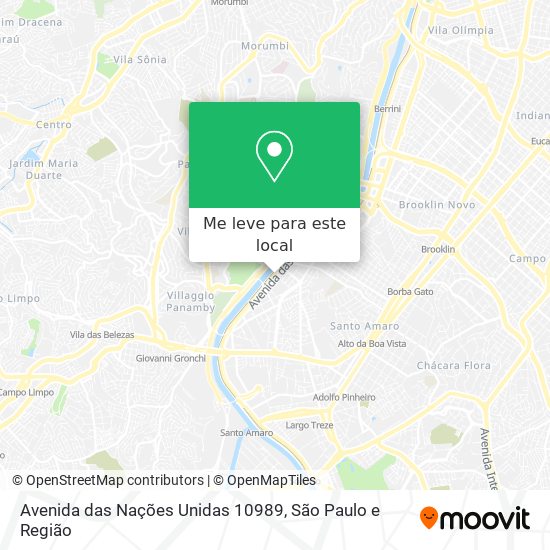 Avenida das Nações Unidas 10989 mapa