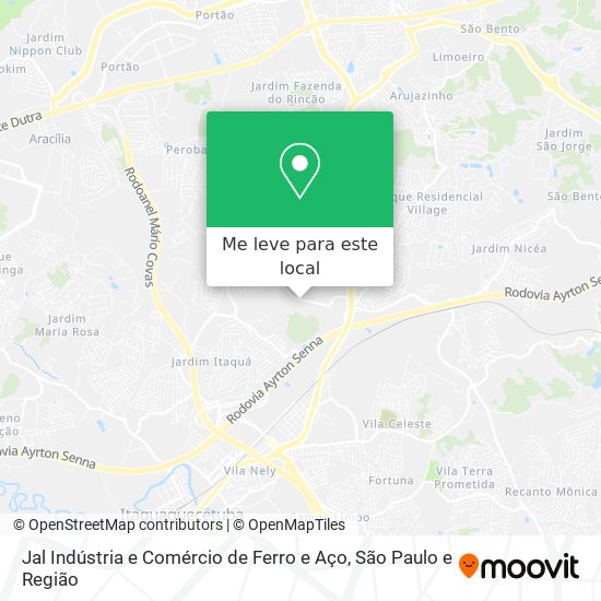 Jal Indústria e Comércio de Ferro e Aço mapa