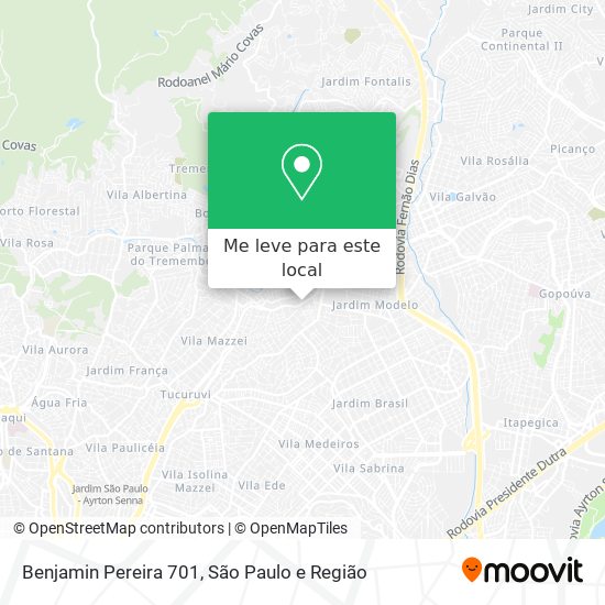 Benjamin Pereira 701 mapa