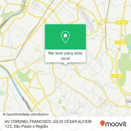 AV CORONEL FRANCISCO JÚLIO CÉSAR ALFIERI 122 mapa