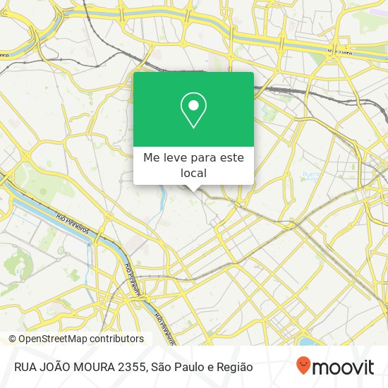 RUA JOÃO MOURA 2355 mapa