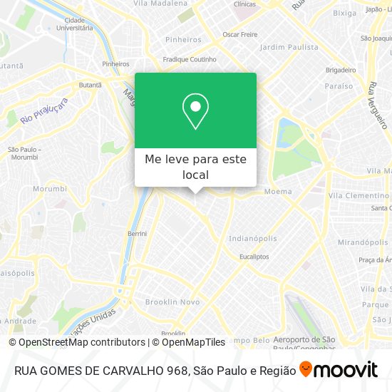 RUA GOMES DE CARVALHO 968 mapa