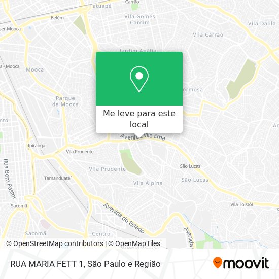 RUA MARIA FETT 1 mapa