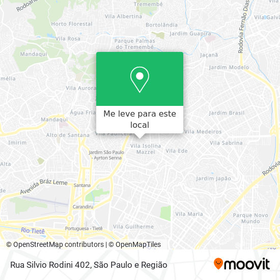 Rua Silvio Rodini 402 mapa