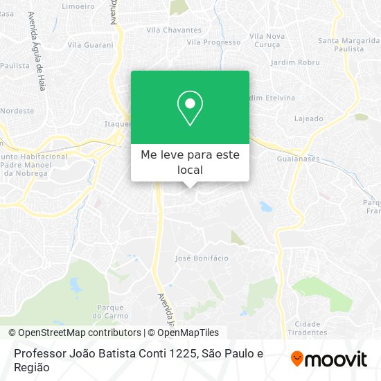 Professor João Batista Conti 1225 mapa