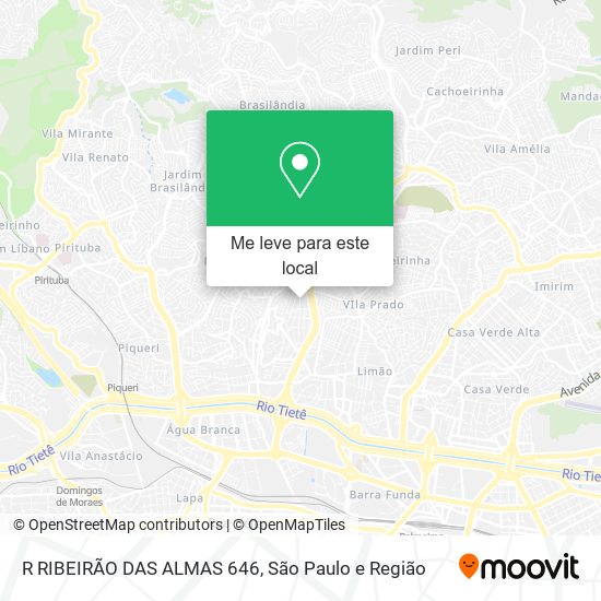R RIBEIRÃO DAS ALMAS 646 mapa