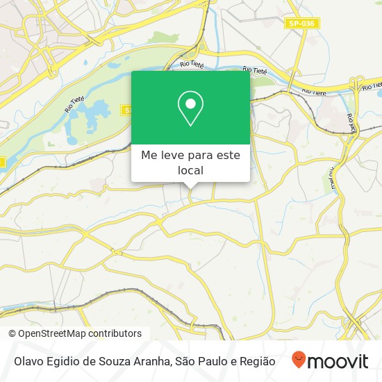 Olavo Egidio de Souza Aranha mapa