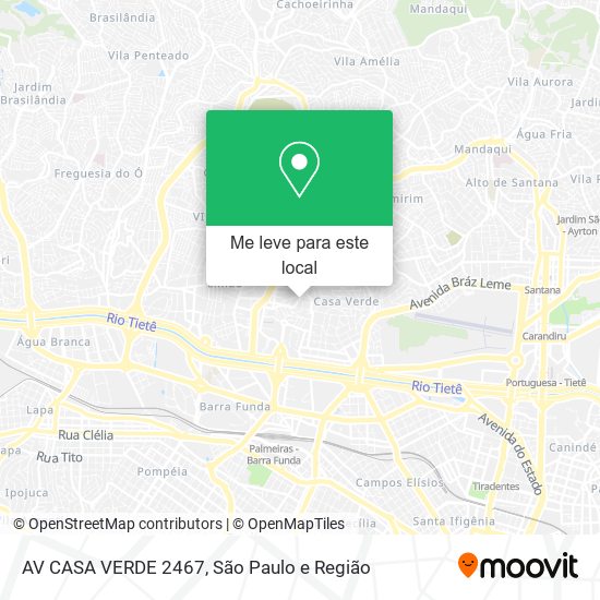 AV  CASA VERDE 2467 mapa