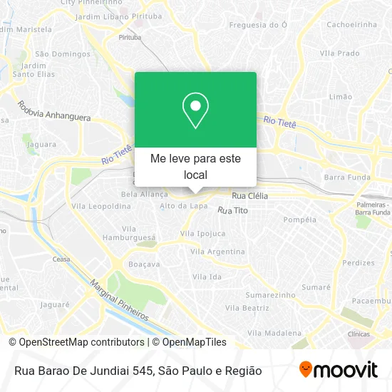 Rua Barao De Jundiai 545 mapa