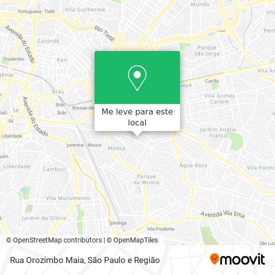 Rua Orozimbo Maia mapa