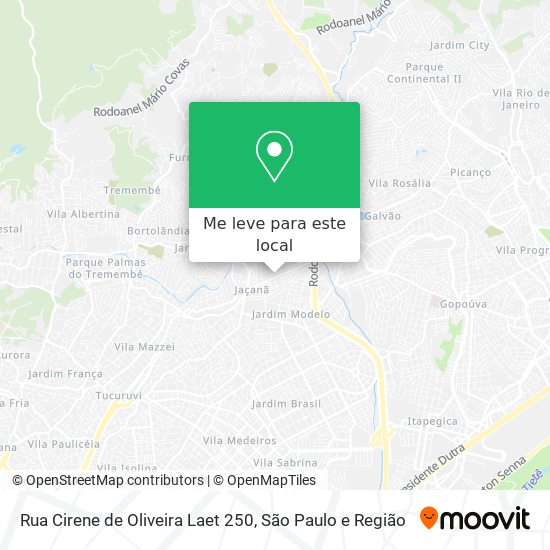 Rua Cirene de Oliveira Laet 250 mapa