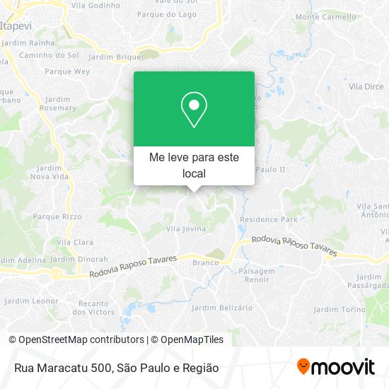 Rua Maracatu 500 mapa