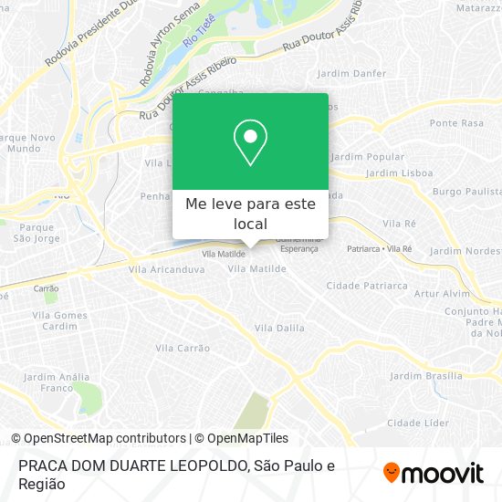 PRACA DOM DUARTE LEOPOLDO mapa