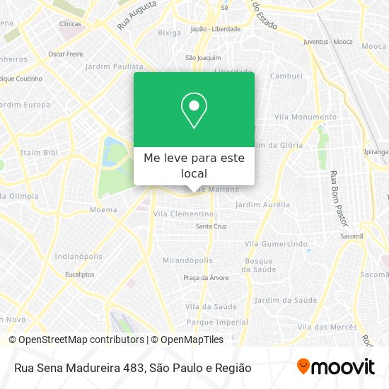 Rua Sena Madureira 483 mapa