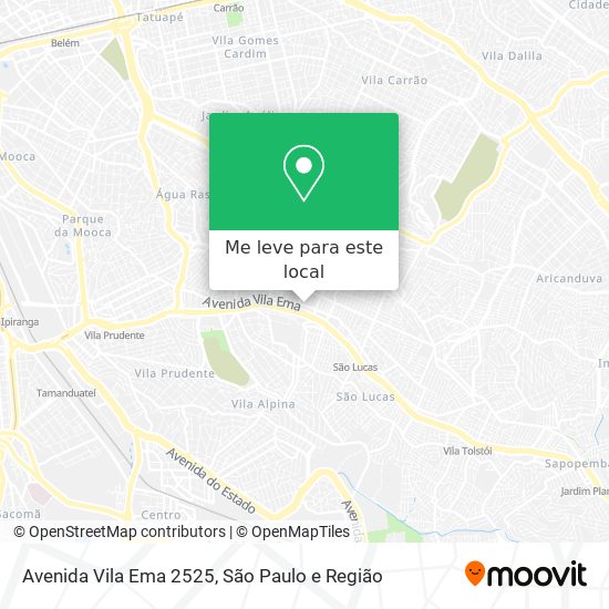 Avenida Vila Ema 2525 mapa