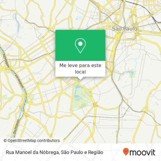 Rua Manoel da Nóbrega mapa