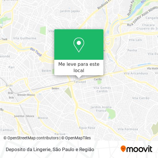Deposito da Lingerie mapa