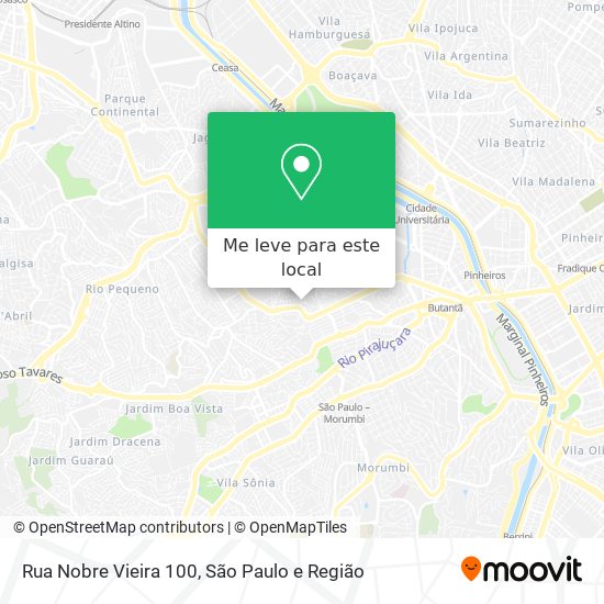 Rua Nobre Vieira  100 mapa