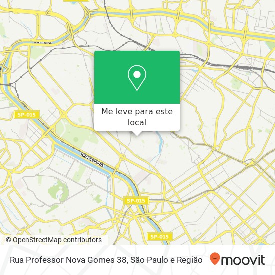 Rua Professor Nova Gomes 38 mapa
