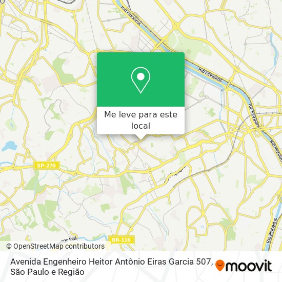 Avenida Engenheiro Heitor Antônio Eiras Garcia 507 mapa