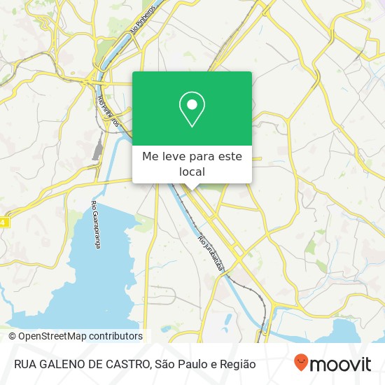 RUA GALENO DE CASTRO mapa