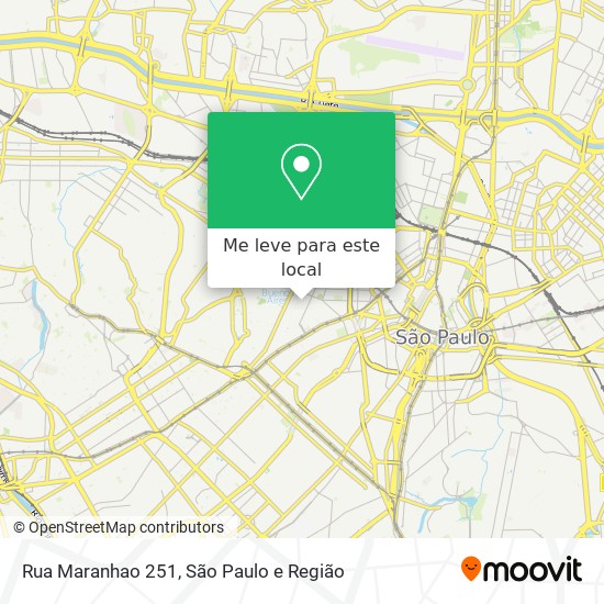 Rua Maranhao 251 mapa