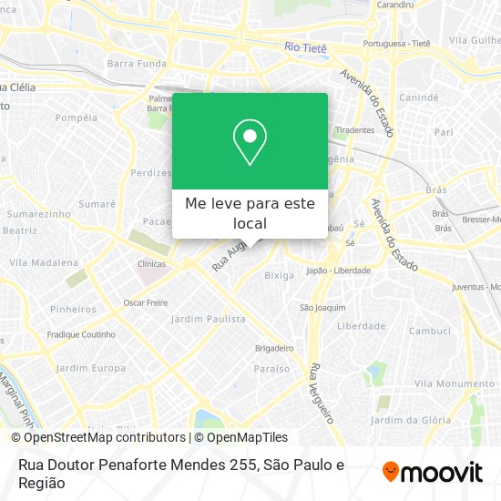 Rua Doutor Penaforte Mendes 255 mapa