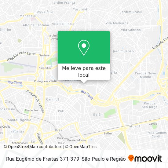 Rua Eugênio de Freitas 371 379 mapa