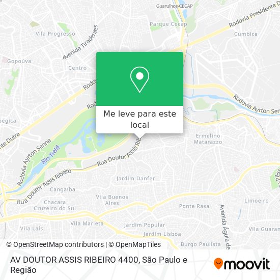 AV DOUTOR ASSIS RIBEIRO 4400 mapa