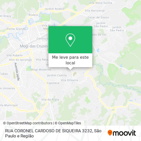 RUA CORONEL CARDOSO DE SIQUEIRA 3232 mapa
