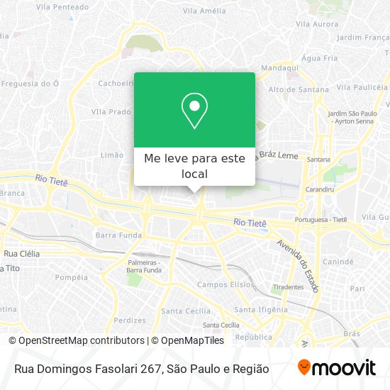 Rua Domingos Fasolari 267 mapa