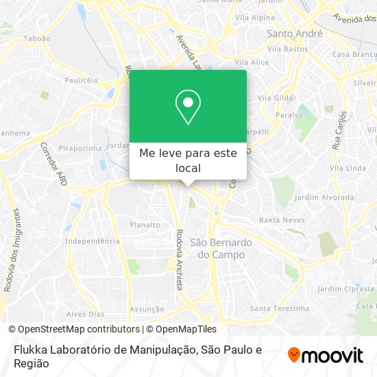 Flukka Laboratório de Manipulação mapa