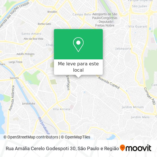 Rua Amália Cerelo Godespoti 30 mapa