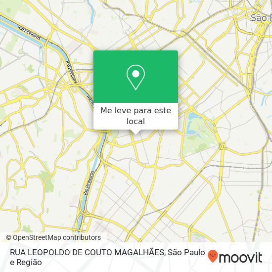 RUA LEOPOLDO DE COUTO MAGALHÃES mapa