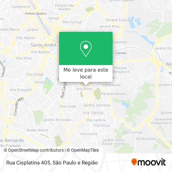 Rua Cisplatina 405 mapa