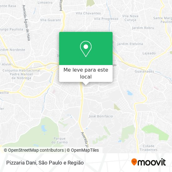 Pizzaria Dani mapa