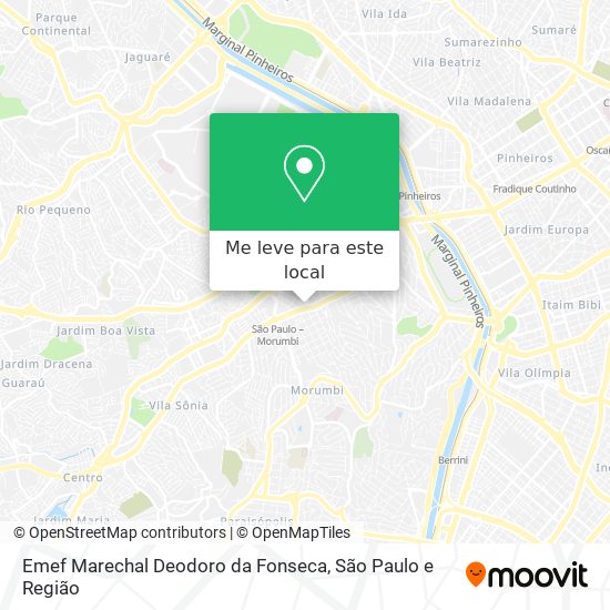 Emef Marechal Deodoro da Fonseca mapa