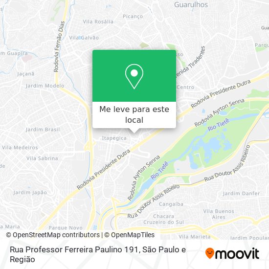 Rua Professor Ferreira Paulino 191 mapa