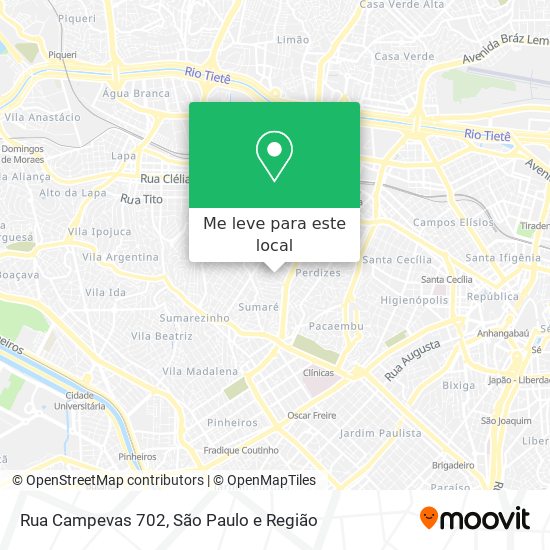 Rua Campevas 702 mapa