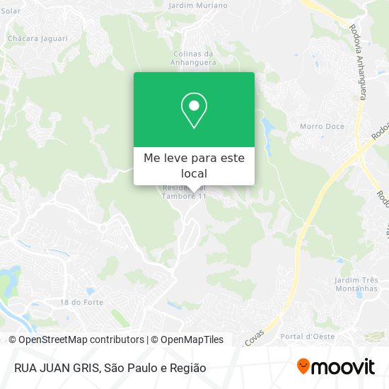 RUA JUAN GRIS mapa