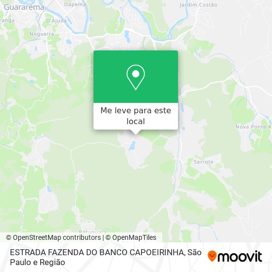 ESTRADA FAZENDA DO BANCO  CAPOEIRINHA mapa