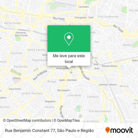 Rua Benjamin Constant 77 mapa