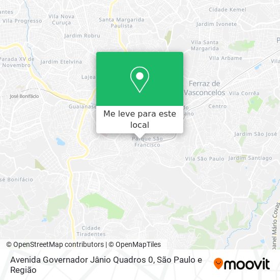 Avenida Governador Jânio Quadros 0 mapa