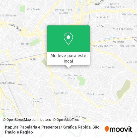 Itapura Papelaria e Presentes/ Gráfica Rápida mapa