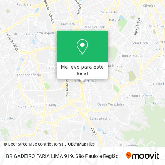 BRIGADEIRO FARIA LIMA 919 mapa