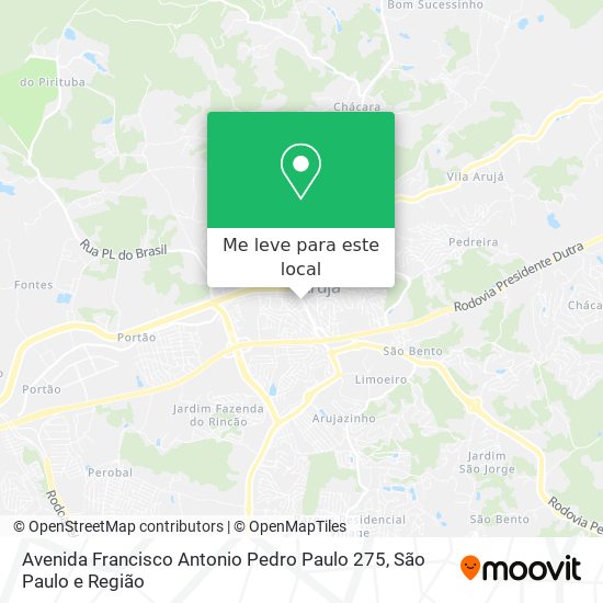 Avenida Francisco Antonio Pedro Paulo 275 mapa