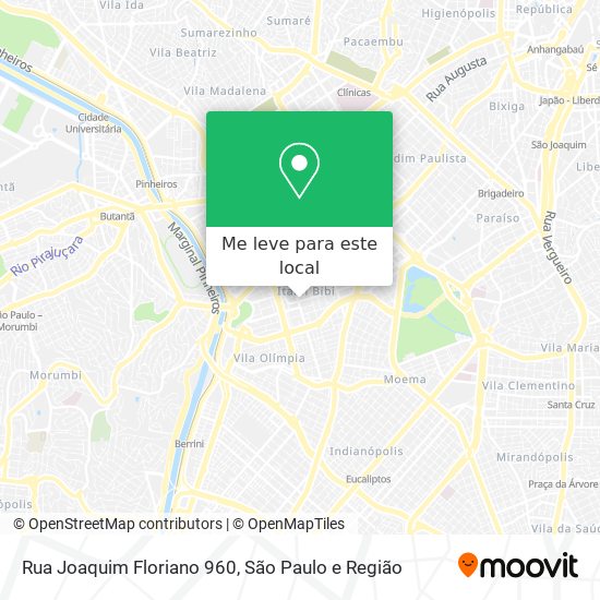 Rua Joaquim Floriano 960 mapa